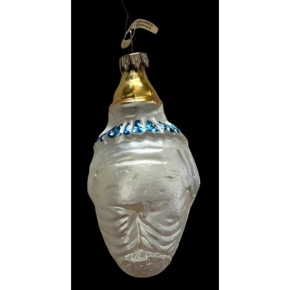 Antique Vintage My Darling Gold Pink Joey Clown German Glass Christmas Ornament - Picture 3 of 6